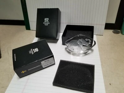 Esteras Jonasson Elefante Cristal Arte Vidrio Escultura/Estatua/Figura 88144 Foto 1 de 4