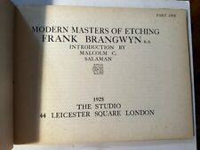 Frank Brangwyn - Modern Masters of Etching - Salaman 1925-Signed by L. Saponoff