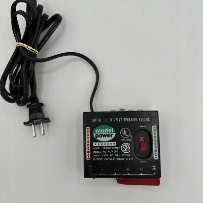 Model Power # RL1250 HO & N Scale Hobby Transformer Power Supply - Image 1 of 4