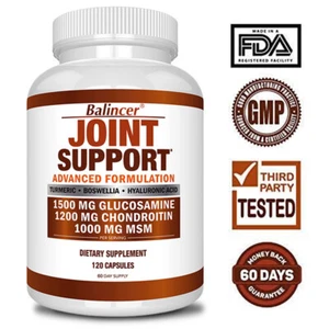 1500 Mg Glucosamine 1200 Mg Chondroitin 1000 Mg MSM Per Serving - Joint Support - Picture 1 of 10