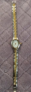 Ladies casual ELGIN watch Silver tone and gold tone band, silver tone dial ELL08 - Picture 1 of 4