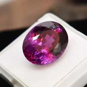 Natural Oval Cut 20.00 Ct Flawless Russian Color Changing Alexandrite Gemstone - Picture 1 of 9