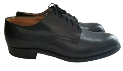 Zapatos Oxford Craddock Terry 1985 vintage de cuero negro talla 11 W hechos en EE. UU. Foto 1 de 4