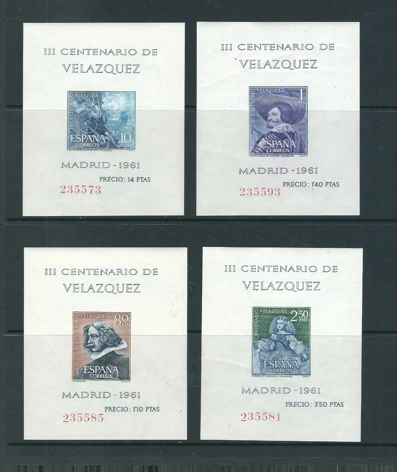 España SC # 983a-986a III Centenario de Diego Velázquez. MNH Foto 1 de 1