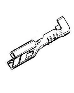 TERMINAL FASTIN FASTON CONTACT FEMALE 6,3 X 0, 8 WITH FLYER FOR CONNECTOR 8 PCS - Picture 1 of 1