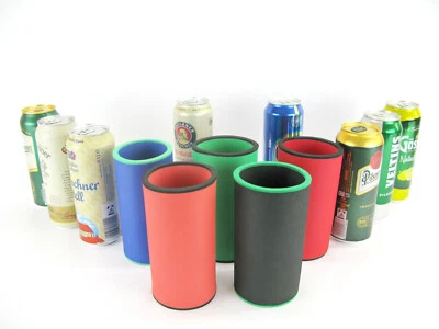 5er Set Getränkekühler 0,5L Dosenkühler - Bierkühler - Neoprenkühler - Bunt - Bild 1 von 4
