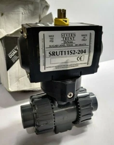 Válvula de bola de doble bloque 2 vías VKD con actuador Severn Trent SRUT11S2-204 150PSI - Imagen 1 de 4