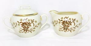 Lenox STARLIGHT Milchkännchen & Zuckerdose mit Deckel Vintage Bone China X302 - Bild 1 von 7