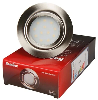 🏡 IP44 LED Einbauspots New Gabi 2W Flache 12V LED #Möbel-Einbaustrahler - Bild 1 von 4