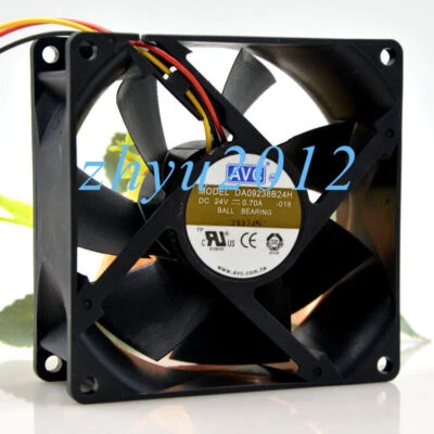1pc AVC DA09238B24H 24V 0.70A 9CM 9038 3-wire Inverter Cooling Fan - Image 1 of 3