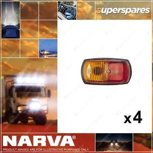 4 x Narva Lens to suit Side Marker Lamp Marker Light Red Amber 85760 85770 85765 - Picture 1 of 2