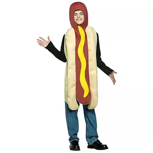 Rasta Imposta Teen Hot Dog Costume - One Size Fits Most teens. - Multicolored - Picture 1 of 2