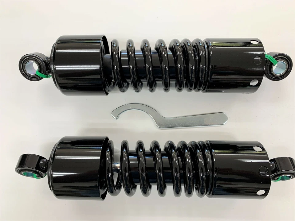 Yamaha VMX1200 VMAX 11" Heavy Duty Short Black Bobber Shocks  - Image 1 of 1