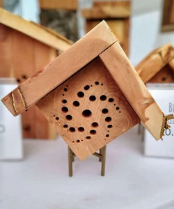 Solitary Bee House for Native Bees - Spiral Design - Picture 1 of 1