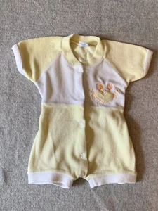 Süßer Vintage Romper, Overall, Frottee, Gr.62, Reborn - Bild 1 von 2