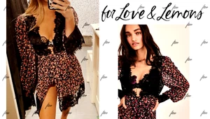 FOR LOVE & LEMONS MELROSE ROBE SLIP DRESS MADELINE IZZY CELESTINE FLORAL LACE S - Bild 1 von 15