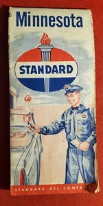 1956 Standard  Oil Minnesota Vintage Road Map Transportation Travel x15 - Picture 1 of 6
