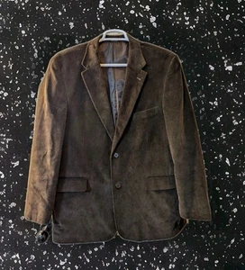 Meeting Street Mens Brown Corduroy Blazer Lined Sport Coat - Picture 1 of 14