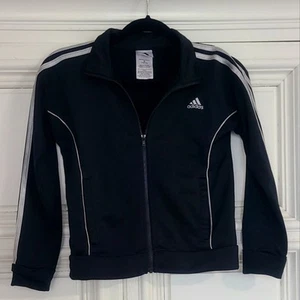 Adidas youth classic stripe running jacket size M 10-12 - Picture 1 of 6