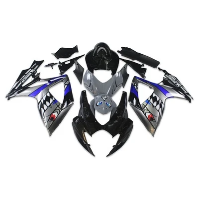 Kit de carrocería carenado de inyección de tiburón gris para Suzuki GSXR600 750 2006 2007 06 07 Foto 1 de 4