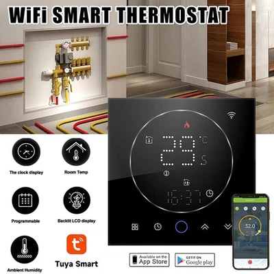 Digital WiFi Thermostat Raumthermostat Fußbodenheizung /Warmwasserbereitung APP - Bild 1 von 4