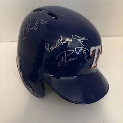 SIGNED TEXAS RANGERS Rawlings S100 Pro Comp Helmet 13 Names 2019 Spring Training - Image 1 of 4
