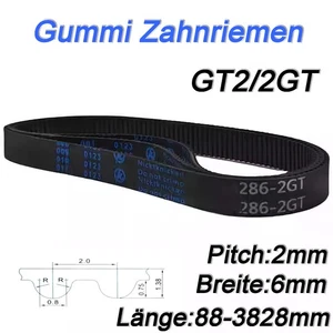 GT2 Timing Belt Fiberglass Reinforced Width 6mm Pitch 2mm for 3D Printer & CNC - Picture 1 of 8