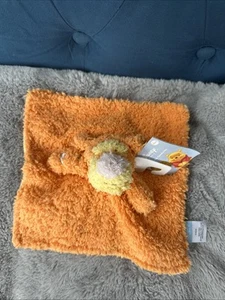 BNWT Disney Baby Winnie The Pooh orange Comforter Soft Toy - Picture 1 of 7