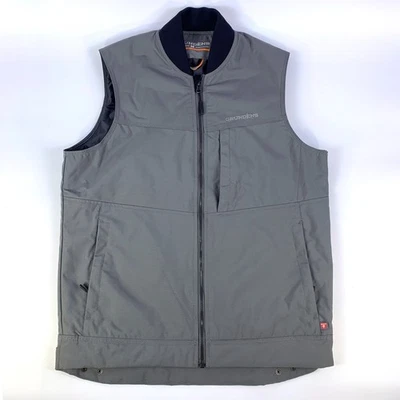 Grudens Ballest Insulated Vest Sz M Gray 5 Pockets Fishing Thermaloft - Image 1 of 4