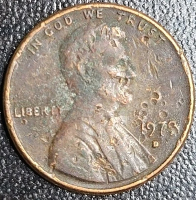 D Penny 1979 error lleno "D", error de grieta de laminación y más ver foto Foto 1 de 4