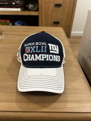 Sombrero Reebok 2008 Super Bowl XLII Adulto NFL Fútbol Patriots/Gigantes Foto 1 de 4