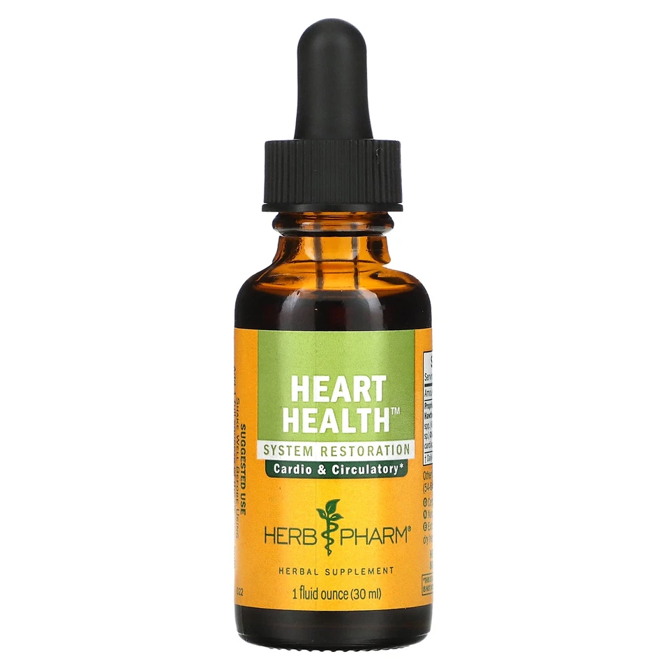 Herb Pharm Heart Health 1 fl oz 30 ml sin gluten Foto 1 de 2