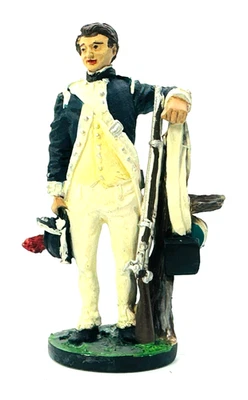 Figura de la Sociedad Histórica Militar Americana Franklin Mint 4ta Massachusetts 1780 Foto 1 de 4