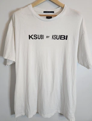 Ksubi Mens T-Shirt Tee White Size Large - image 1 of 4