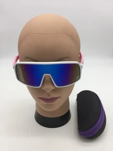 Oakley Active Sonnenbrille weiß/pink 62-21-139 verspiegelte Gläser - Bild 1 von 9