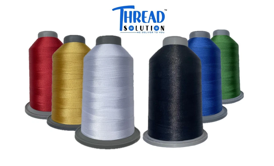 THREAD SOLUTION GLITZ Trilobal Polyester Embroidery Thread 40 Wt 5500 Yards - Image 1 of 1