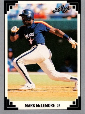 Leaf Mark McLemore #86 1991 Astros de Houston Foto 1 de 2