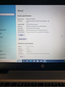 HP EliteBook 840 G3 14" Laptop PC Computer Core i5 8GB RAM 256GB SSD Windows 10 - Picture 1 of 11