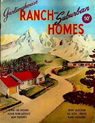 Garlinghouse Ranch & Suburban Homes Designs & Layouts 1950s Foto 1 de 4