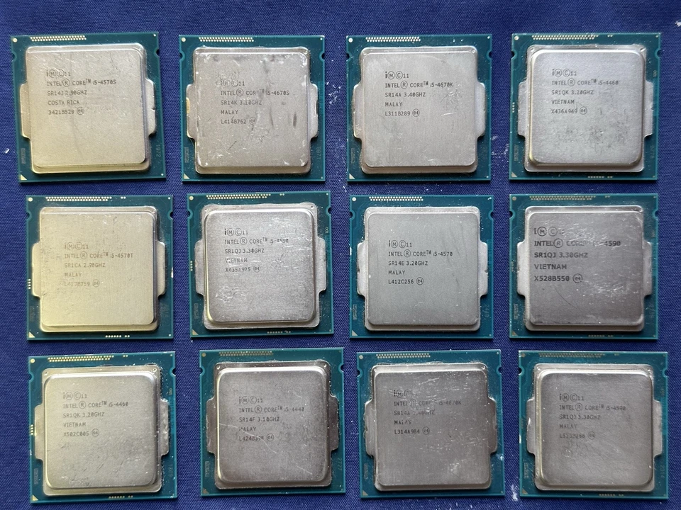LOT OF 12 Intel Core i5  4th Generation  Desktop CPU • LGA1150 Socket H3 - Image 1 of 2