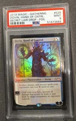 MAGIC THE GATHERING DOVIN, HAND OF CONTROL 529 SECRET LAIR GRADED PSA 9 MINT - Image 1 of 3