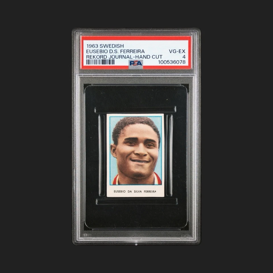 1963 Jornal Sueco Corte à Mão Eusebio D. S. Ferreira PSA 4 Vintage Ex. Pop 4 - Imagem 1 de 3