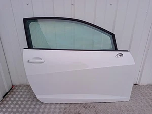 2012 SEAT IBIZA Mk4 6J Right 3 Door Hatchback White O/S Driver Right Front Door - Picture 1 of 12
