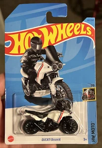 🔥Hot Wheels Ducati DesertX Motorcycle Black & White Variant Hot Wheels Moto New - Bild 1 von 3