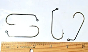 100ct recubierto de teflón 60 grados pierna 4/0 JIG HOOKS plantillas de bajos moldes de plomo cabezales de plantilla - Imagen 1 de 5