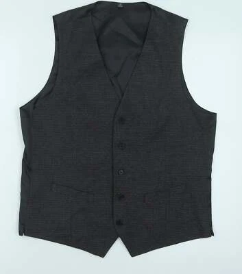 Marks and Spencer Mens Green Polyester Blend Tuxedo Suit Waistcoat Size 40 - Image 1 of 4