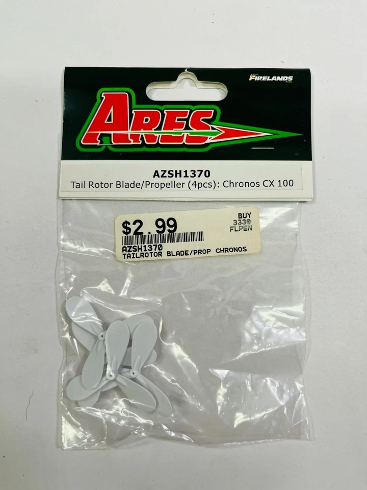 Hoja/hélice de rotor de cola AresAZSH1370 [4 piezas]: Chronos CX 100 nuevo en paquete envío a EE. UU. Foto 1 de 1