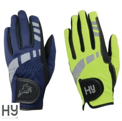 HY5 Kinder Hi Vis RIding Handschuhe extrem reflektierend Softshell BE SAFE BE SEEN