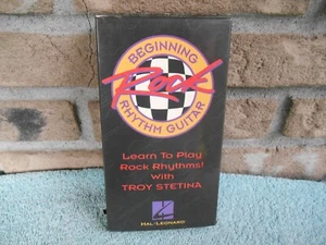 BEGINNING ROCK RHYTHM GUITAR WITH TROY STETINA 1994 HAL LEONARD VHS TAPE - Imagen 1 de 14
