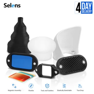 Selens Magnetic Flash Modifier Diffuser Sphere Bounce for Yongnuo GodoxUniversal - Picture 1 of 12